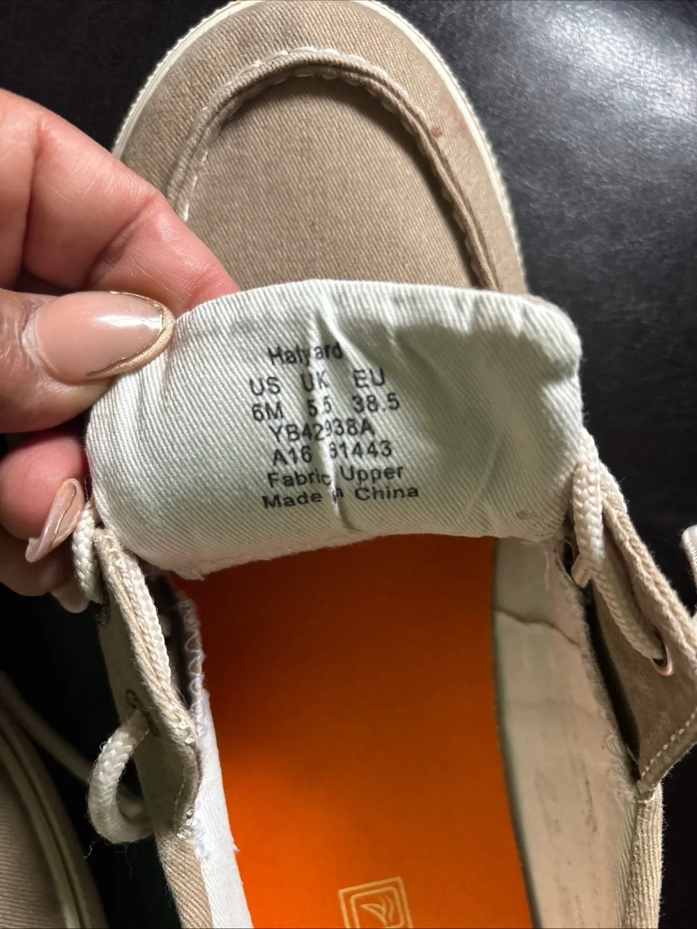 Sperry Men's Canvas Boat Shoes in Khaki